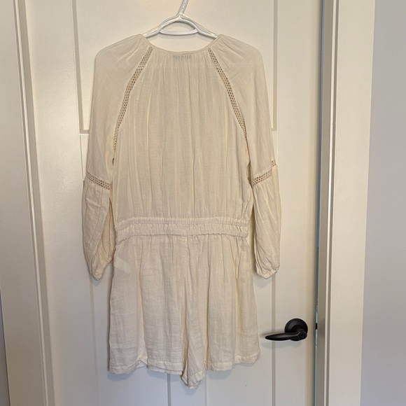 Dex Cream Button-Front Jumpsuit - Picture 2 of 3